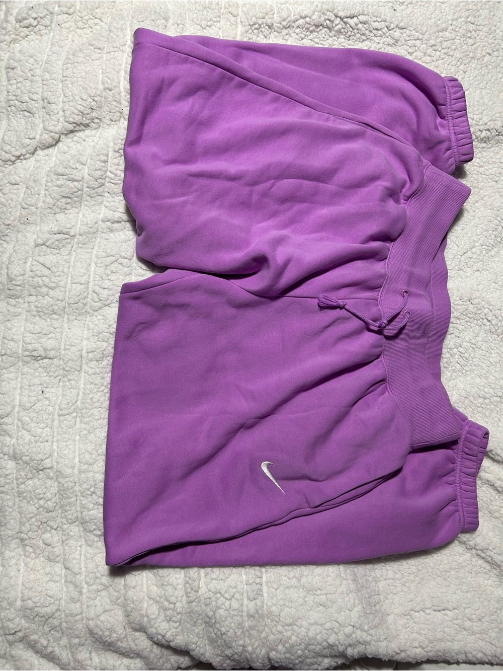 Nike Purple Fleece Joggers Size L 💜 - Picture 5 of 9